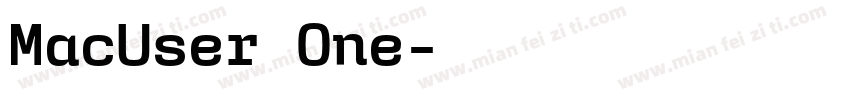 MacUser One字体转换
